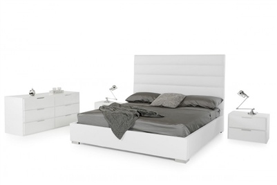 Modrest Kasia Modern White Leatherette Bed by VIG Furniture