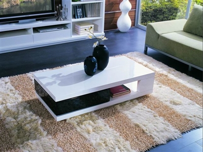 Modrest 5010C - Modern White and Black Coffee Table by VIG Furniture