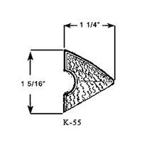 43" K-55 BW Proform Cushion Rubber