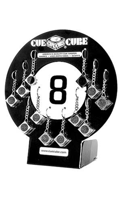 8 Ball Cue Cube, Card of 12