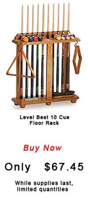 Level Best 10 Cue Floor Rack