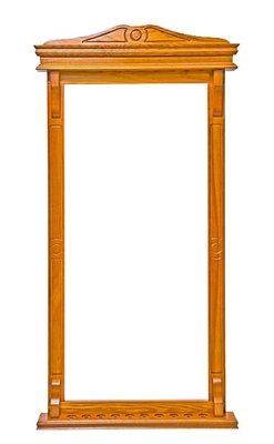 Oak Deluxe 10 Cue Wall Rack