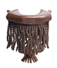 Dark Brown Fringe Pockets