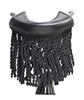 Black Fringe Pockets