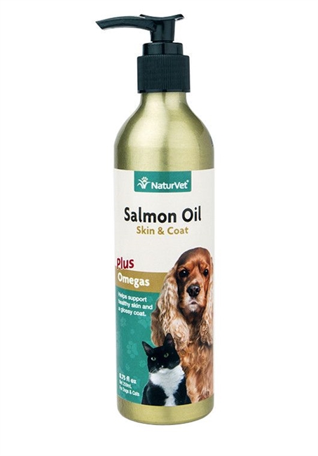 NaturVet Salmon Oil Plus Omegas 8.75oz.