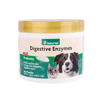 NaturVet Digestive Enzymes Plus Pre & Probiotic 4oz Powder