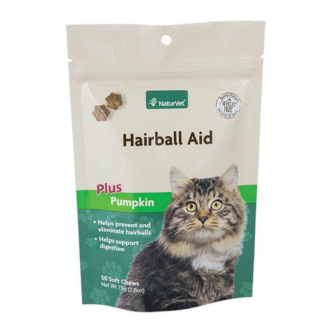 NaturVet Hairball Aid plus Pumpkin 50 chews