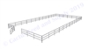 Horse Round Pens & Arenas - 48'W x 96'D 1-5/8" 3-Rail with 12' Ranch Gate Arena | Cactus Feed and Supply