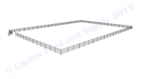 Horse Round Pens & Arenas - 120'W x 168'D 1-5/8" 4-Rail with 12' Ranch Gate Arena | Cactus Feed and Supply