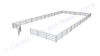 Horse Round Pens & Arenas - 48'W x 96'D 1-5/8" 4-Rail with 12' Ranch Gate Arena | Cactus Feed and Supply