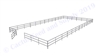 Horse Round Pens & Arenas - 48'W x 96'D 1-7/8" 3-Rail with 12' Ranch Gate Arena | Cactus Feed and Supply