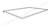 Horse Round Pens & Arenas - 120'W x 168'D 1-7/8" 4-Rail with 12' Ranch Gate Arena | Cactus Feed and Supply