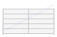 1-5/8" Horse Corral Panel 6 Rail With Welded Wire:  12'W x 6'H