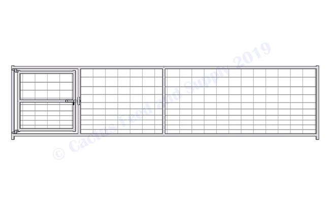 Hog Pen Gate Panel:  46'H X 16'W