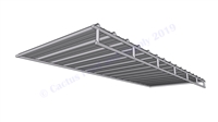 Hog Pen Solid Roof Shelter Trussed Panel:  16'W x 6'D