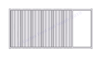Hog Pen Solid Wall Door Panel:  8'W x 4'H