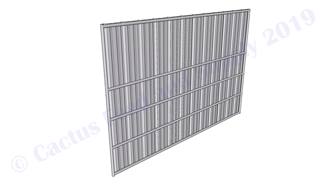 Hybrid Horse Shelter Wall Panel 1-5/8":  8'H x 12'W