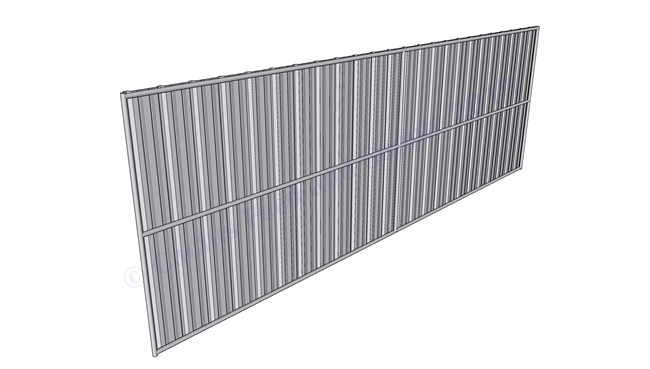 Horse Shelter Wall Panel:  8'H x 24'W