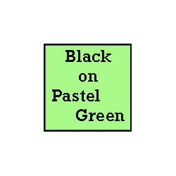 23" Black on Pastel Green Poster Paper