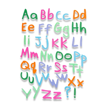 Ellison SureCut Die Set - Freehand Type Alphabet (7 Die Set)- Large
