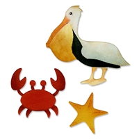 Sizzix Bigz Die Cut - Crab, Pelican & Star Fish