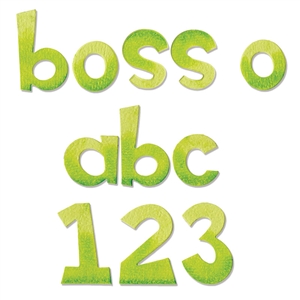 Sizzix Bigz XL Alphabet Die - Boss-O! 1 1/2" Lowercase Letters & Numbers