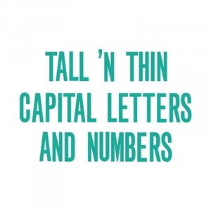 Sizzix Bigz XL Alphabet Die - Tall 'N Thin Capital Letters & Numbers