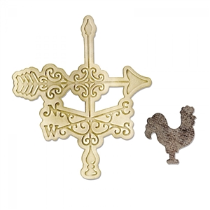 Sizzix Bigz Die w/Bonus Textured Impressions - Weathervane, SZ658965