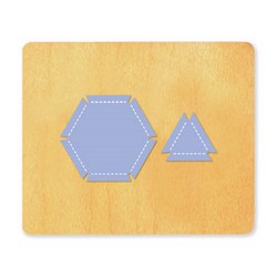 Ellison SureCut Die - Elastic Geometric Hexagon/Triangle - Large