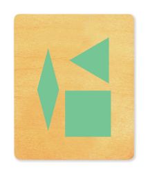 Ellison SureCut Die - Rhombus/Triangle/Square 12cm - Extra Large