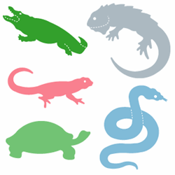 Ellison SureCut Die Set - Reptiles (5 Die Set) - Large