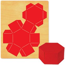 Ellison SureCut Die - Prism 3-D, Hexagon Base - Large