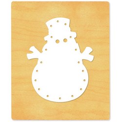 Ellison SureCut Die - Lacing Snowman - Extra Large