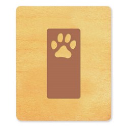 Ellison SureCut Die - Bookmark, Paw Print - Large