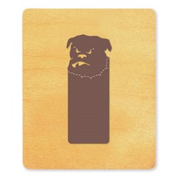 Ellison SureCut Die - Bookmark, Bulldog Mascot - Large Die - Large