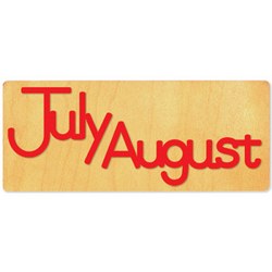 Ellison SureCut Die - Word, Month - July/August - Double Cut