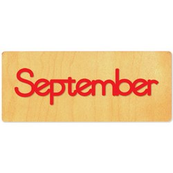 Ellison SureCut Die - Word, Month - September - Double Cut