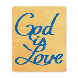 Ellison SureCut Die - Words, God is Love - Large