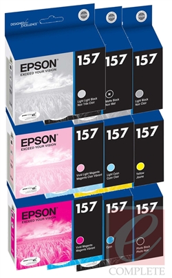 Epson 157 Full 9-Ink Set for Stylus Photo R3000