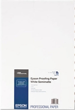 Epson S042118 Commercial Proofing Paper, Semi-Matte, 13 x 19, White, 100 Sheets/Pack