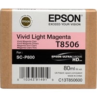 Epson T8506 80ml Vivid Light Magenta Ink for SureColor P800