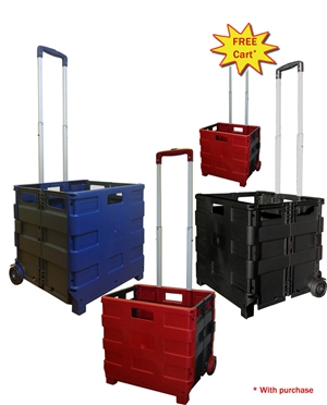 4 Large Folding Carts