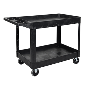 Luxor XLC11-B two shelf heavy-duty utility cart