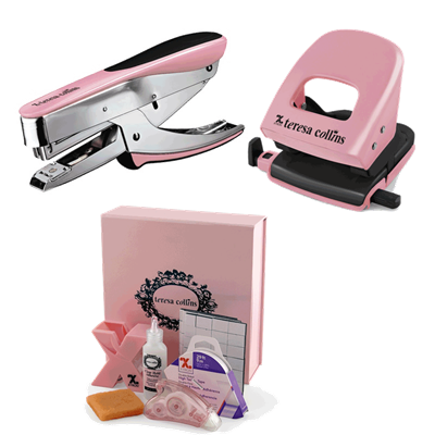 Teresa Collins Pink Desk Starter Package