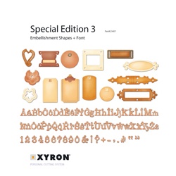 XRN 23407: Xyron Personal Cutting System Embellishment Shapes and Font