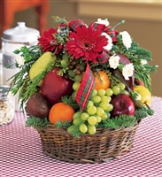 Christmas Greetings Fruit Basket
