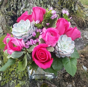 Succulent & Rose Bouquet
