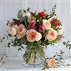 Peach Garden Rose Bouquet