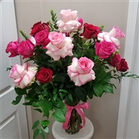 18 Mixed Color Roses