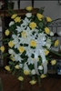 Yellow Rose and White Lily Easel